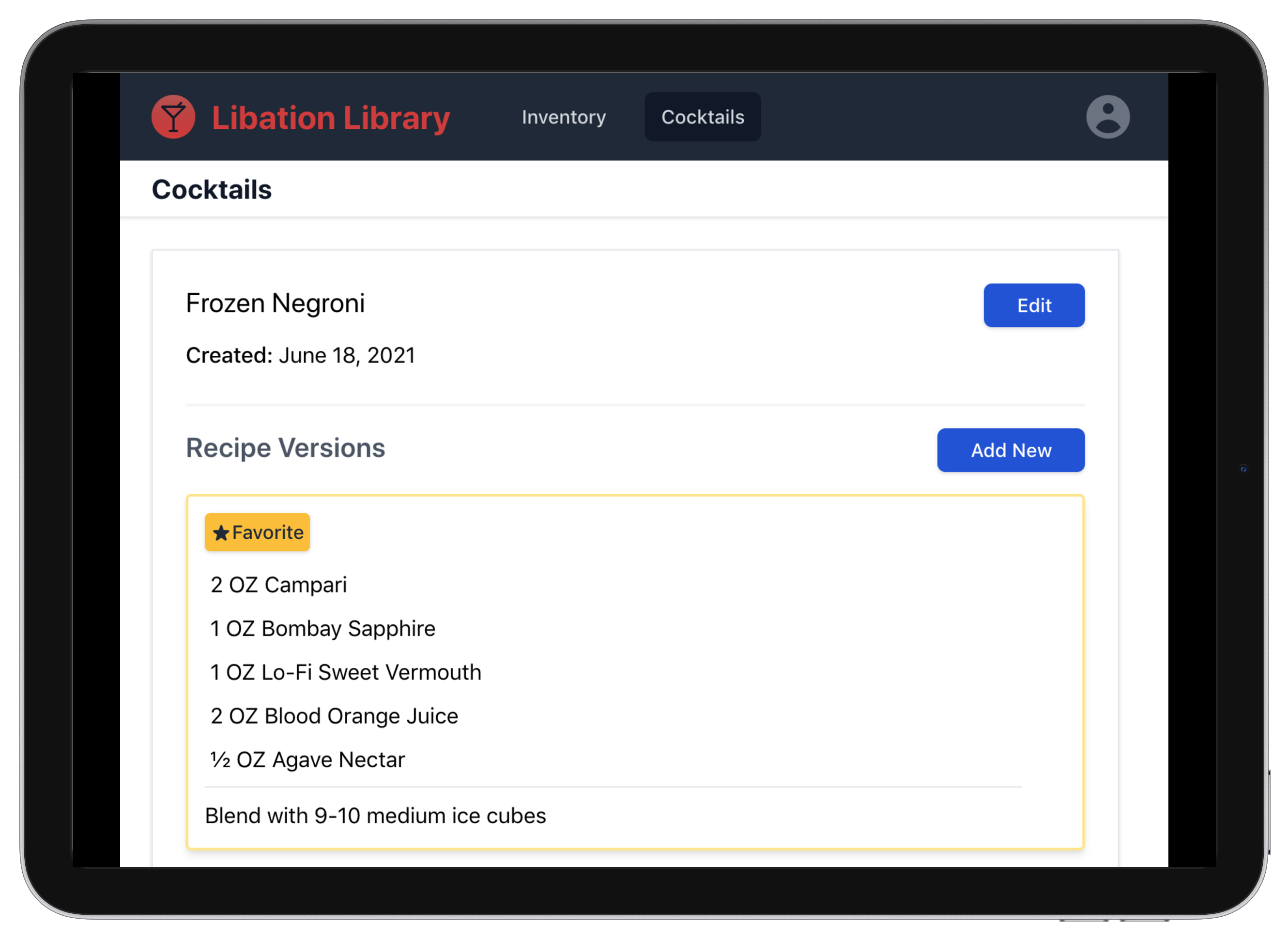 Libation Library Product Screenshot